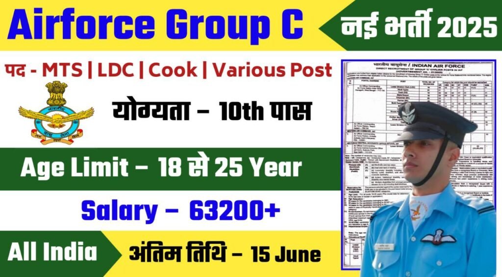 Airforce Group C Panagarh Recruitment 2025 Notification Out - Apply Offline